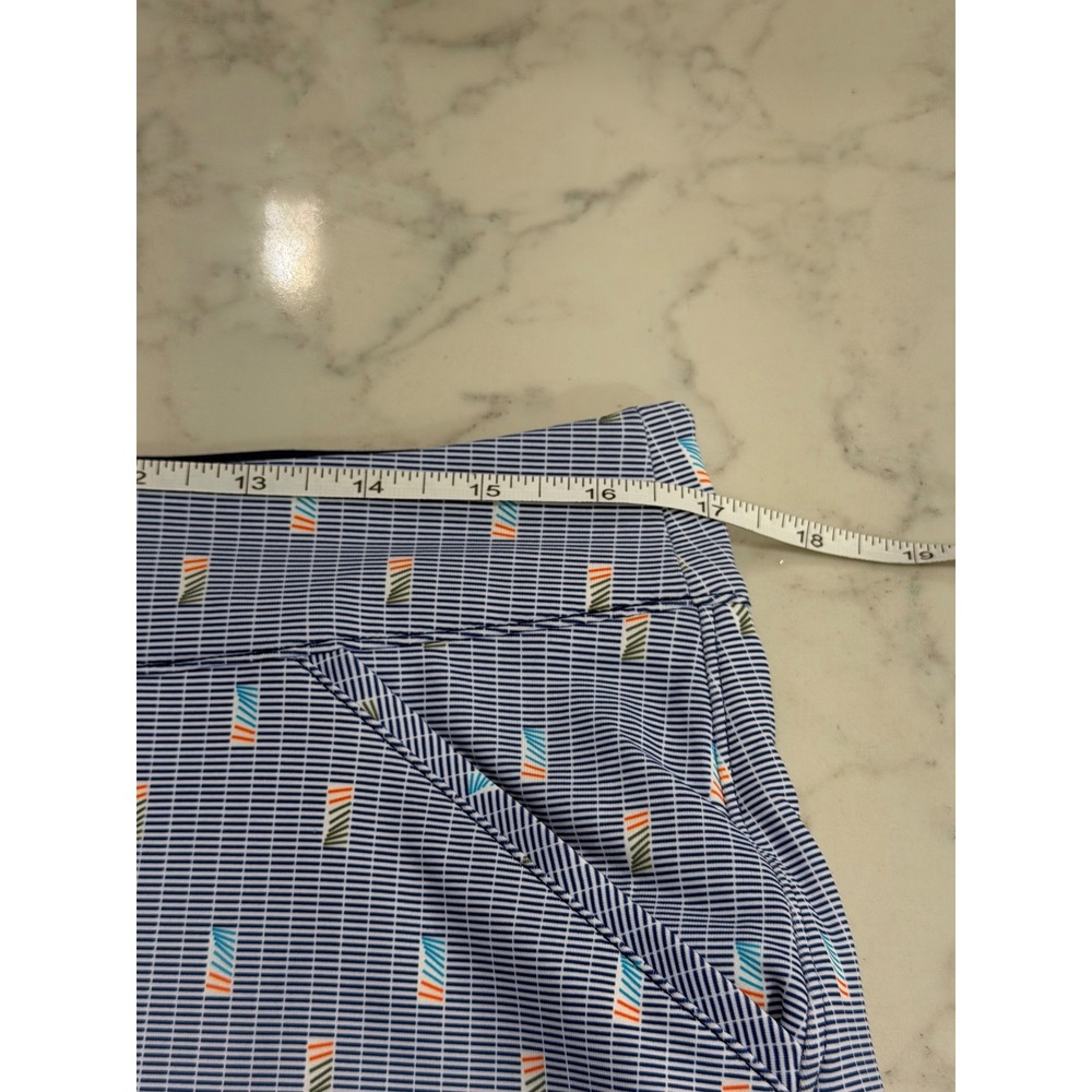 Peter Millar Crown Sport Alice Dominoes Golf Skort Skirt Blue NWT XL Performance - Picture 7 of 10